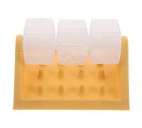 KOMBIUDA Distributeur de Nourriture Anti-Fuite à Bouton-Poussoir pour Chiens et Chats, Interactif à Alimentation Lente, Capacité Moyenne, Jaune, pour Friandises et Croquettes en