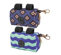 KOMBIUDA Distributeur De Paquet à Couches Bébé Essentiels pour Bébé 2 Pièces Violet Et Motif Ondulé Portable Et Solide Support Extérieur Pratique pour Poussette pour Voyage