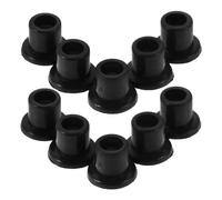 KOMBIUDA Douilles de Pivot pour Porte Plastique Noir 8 Mm, Lot de 100 Pièces, Manchons de Quincaillerie Universels pour Portes Vitrées Pivotantes, Accessoires Salle de Bain