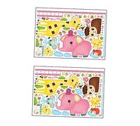 KOMBIUDA Ensemble Dautocollants Muraux Pour Règle De Hauteur Autocollants Amovibles Et Réutilisables Sur Le Thème Des Animaux Pour Garçons Et Filles