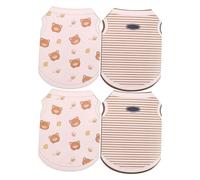 KOMBIUDA Ensemble de 4 vêtements en Papier réalistes pour Animaux de Compagnie (Motifs Ours, Abeilles et Rayures) : Articles funéraires et sacrificiels pour Chats et Chiens.