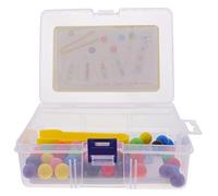 KOMBIUDA Ensemble De Jouets Éducatifs Motricité Fine des Tout-Petits avec Perles Et Pinces Reconnaissance des Couleurs Coopération Œil-Main