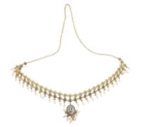 KOMBIUDA Ethnic Tassel Waist Chain Belt With Geometric Rhinestones Long Retro Boho Exotic Body Jewelry For Festival And Party Accessories