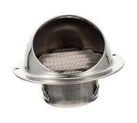 KOMBIUDA Extracteur D'air Rond Mural En Acier Inoxydable 304 Épais 70 Mm Grille Anti-vent Pour Conduit D'évacuation Extérieure, Sortie D'échappement Murale, Système De Ventilation La Cuisine Et Bureau