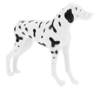 KOMBIUDA Figurine de Chien Dalmatien Creuse en Plastique Solide Modèle Animal Réaliste pour Décoration Intérieure et Extérieure Ornement de Chiot Simulé Statuette Stable pour Maison et