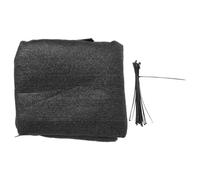 KOMBIUDA Filet D’ombrage Extérieur 0,9x5m en Polyéthylène Noir | Maille Haute Densité, du Vent L’ombre, pour Clôture, Cour, Balcon
