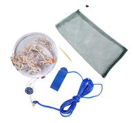 KOMBIUDA Filet Main Renforcé Aluminium Filet Épervier pour Eau Salée Maille Fine Monofilament Cadre Robuste et Facile à Lancer Piège pour Appâts et Crevettes