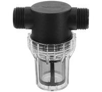 KOMBIUDA Filtre à Eau à Sédiments 80 Mesh, Raccords Filetés Externes Noirs | PC Nylon, Installation en Ligne, pour Tuyaux D’arrosage, Usage Extérieur, Aide à Prévenir les Obstructions