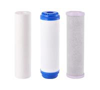 KOMBIUDA Filtre à Eau PP avec Coton Compressé et Actif pour Purification Domestique des Sédiments Odeurs et Goûts Cartouches de Rechange