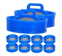 KOMBIUDA Filtres de Vanne D'entrée D'eau pour Lave-linge Automatique, 10 Pièces, en Acier Inoxydable, Faciles à Nettoyer Entretenir