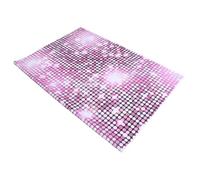 KOMBIUDA Fond Bannière De Noël en Plein Air Joyeux Anniversaire Joyeux Noël Bannière Intérieure Rideau Irisé Toile De Fond Irisée Tissu à Paillettes Rouge Nappes à Paillettes Rosé Vinyle