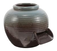 KOMBIUDA Fontaine en Céramique Artisanale à Cascade Moyen Format Pot Décoratif pour Jardin et Aquarium Circulation d'eau Apaisante pour Terrasse et Espace Intérieur Ornement Écologique