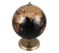 KOMBIUDA Globe Terrestre Vintage Rotatif en Métal Or Élégant pour Bureau et Maison, Décoration Intérieure Raffinée Style Européen Facile à Nettoyer