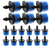 KOMBIUDA Goutteurs Irrigation Réglables 100 pièces Bleu Plastique 8 Trous pour Irrigation Goutte à Goutte, Balcon et Jardin, arrosage localisé des Plantes