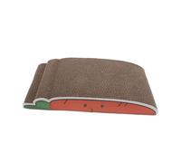 KOMBIUDA Griffoir pour Chat Carton Ondulé Protège-Meubles Stimule Exercice et Entretient Les Griffes Tapis à Griffer Intérieur Forme Légumes Carotte