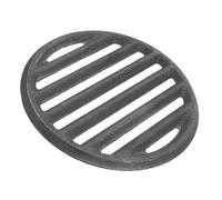 KOMBIUDA Grille de Barbecue Ronde en Fonte, 1 Pièce pour Charbon | Usage sur Table et Brasero, Rétention Thermique pour Saisir, Noir, pour Brochettes et Foyers