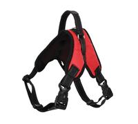 KOMBIUDA Harnais pour Chien Moyen et Grand Maille Respirante Rouge avec Boucle à Dégagement Rapide Confortable pour Promenade et Liberté de Mouvement
