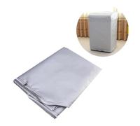 KOMBIUDA Housse De Machine à Laver à Chargement Par Dessus Couvercle Étanche Et Anti-poussière Oxford Argenté Solaire Pour Lave-linge