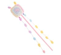 KOMBIUDA Interactif pour Chat Peluche Longue Tige Forme de Sucette Coloris Macaron et pour Intérieur