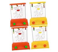 KOMBIUDA Jeu d'Anneaux d'eau pour Garçon et Filles Lot de 4 Jouet Anti-Stress Couleur Aléatoire Portable Activités Aquatiques Développement Parent-Garçon et Filles