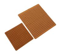 KOMBIUDA Jeu de Société Board Game 2pcs Planche de Go en Cuir Léger et Sûr pour Garçon et Filles, Échiquier Amusant pour Jeux de Société de Voyage Couleur Aléatoire