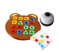 KOMBIUDA Jeu Éducatif de Matching de Formes pour Garçon Fille Sensoriel et Interactif pour Parents et Garçon Fille pour Développer la Reconnaissance des Couleurs Pensée