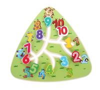 KOMBIUDA Jouet Labyrinthe Interactif Bois Jouet Mobile Labyrinthe Apprentissage pour Garçon Fille Et Adultes