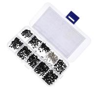 KOMBIUDA Kit 500 Vis Réparation Ordinateur Portable M2 M2.5 M3 Assortiment Vis à Tête Plate Cruciforme et Petites Métalliques pour Fixation Composants Informatiques Emballage Compact