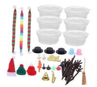KOMBIUDA Kit Bonhomme de DIY pour Garçon Fille Mallette Bricolage Noël Facile à Assembler Décoration Festive pour Fêtes Hiver et Activités Manuelles Familiales