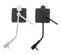 KOMBIUDA Kit de 2 mécanismes d'horloge à quartz silencieux - Aiguilles et moteur pour la maison - Accessoires de remplacement pour mécanisme d'horlogerie