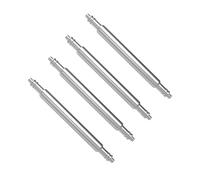 KOMBIUDA Kit de 4 Outils D'extraction de Barrettes à Ressort 22mm en Métal Argenté pour Bracelets de Montre, Facile à Utiliser Fourchette Réversible et Manche Robuste