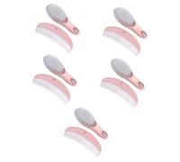 KOMBIUDA Kit De 5 Brosses À Cheveux Pour Bébé Ensemble De Toilettage Pour Bébé Peigne À Dents Circulaires Souples Pour Nouveau-né Et Nourrisson - Statique