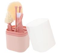 KOMBIUDA Kit de Nettoyage Biberon Garçon Fille Silicone et Nylon avec Séchoir Portable pour Biberons Tétines et Pailles Ensemble Complet pour Mamans Déplacement
