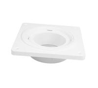 KOMBIUDA Kit de Raccordement pour Conduit de Sécheuse, Plaque Murale avec Joint D’étanchéité, Raccord 4 Pouces en Plastique Blanc, Installation Facile pour Buanderie
