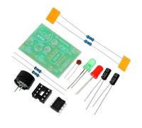 KOMBIUDA Kit Électronique DIY 3pcs Multivibrateur Ne555, Résine Époxy, Effets Lumière Double Clignotant, pour Apprentissage et Usage Éducatif