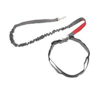 KOMBIUDA Laisse de Course pour Chien avec Ceinture Réglable Double Attache Résistante Polyester Laisse Antichoc pour Jogging et Promenade Active