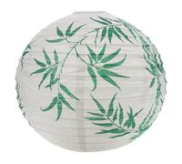 KOMBIUDA Lanterne Japonaise Suspendue en Papier 40 CM Décoration Extérieure Fleur de Cerisier Blanche et Verte Lanterne Traditionnelle Japonaise pour Restaurant et Festival