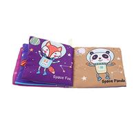 KOMBIUDA Livre Interactif En Tissu Froissé Pour Bébé Livre D'éveil Éducatif Stimule Et Reconnaissance Visuelle