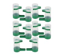 KOMBIUDA Lot de 10 Abreuvoirs Automatiques pour Pigeons et Perroquets Distributeurs d'eau Anti-Renversement Orifice 3 CM Plastique Résistant Couleurs Lumineuses Adaptés pour Cages et