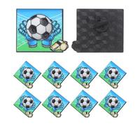 KOMBIUDA Lot de 10 Broches Football en Alliage Coloré Goutte à Goutte, Badges Cartoon Gardien de But, Accessoires Épingles pour Vêtements, Chapeaux et Cravates, Souvenirs Sportifs