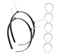 KOMBIUDA Lot De 10 Serrage-têtes À Dents Fait Main Fermoirs À Ressort Pour Cheveux Fournitures De Bricolage Serrage-têtes À Dents En Plastique Pour Craft