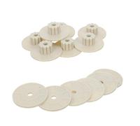 KOMBIUDA Lot de 10 Sets de Accessoires Quincaillerie pour Cages à Oiseaux, Écrous M6 et Rondelles Blanches, Kit Fixation Perchoir, Matériel Résistant pour Perroquets et Petits