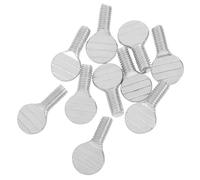 KOMBIUDA Lot de 10 Vis en Acier Inoxydable pour Brochette Rotative, Fixation Réutilisable Compatible Friteuse à Air Chaud et Four Électrique, Accessoires pour Barbecue Extérieur Cuisine