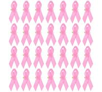 KOMBIUDA Lot de 100 Épingles à Ruban Rose Décoratives pour Sensibilisation Cancer du Sein Broches Amovibles en Métal Léger Accessoire de Collecte de Fonds et Soutien Femmes pour