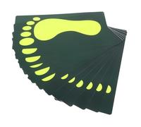 KOMBIUDA Lot de 12 Autocollants Phosphorescents D’Évacuation en PVC Antidérapant Marquages Amovibles D’Empreintes de Pieds 1179 X 570 CM pour Supermarchés Centres Commerciaux et
