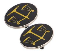 KOMBIUDA Lot de 2 Broches Avocat en Alliage Métal Balance Justice Épinglettes pour Costume Homme et Femme Symbole D’Équité pour Juges et Étudiants en Droit Accessoire Formel Élégant