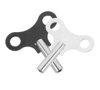 KOMBIUDA Lot de 2 Clés de Remontage Robustes en Acier Noir Diamètre 44 MM pour Horloges de Parquet et Murales Remontoirs d'Horloge Résistants à L'Usure pour Réparation Professionnelle