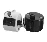 KOMBIUDA Lot de 2 Compteurs à Main Mécaniques Portables en Plastique et Acier, Légers Mécanisme de Comptage Précis, Design Ergonomique pour Événements Sportifs et Suivi de Foule