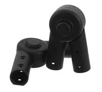 KOMBIUDA Lot de 2 Connecteurs de Sièges de Poussette Pliables ∅25 Mm, Accessoires de Connexion Compatibles Plupart des Modèles, Fixation Robuste Noire pour Siège Bébé, pour Poussettes