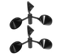 KOMBIUDA Lot de 2 Coupelles D'anémomètre en Abs, Coque Extérieure Résistante pour Capteur de Vitesse du Vent, Outil de Mesure Précis pour Anémomètre Extérieur, Accessoire Professionnel
